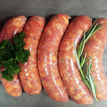 Load image into Gallery viewer, Free Range Beef Jalapeno & Cheese sausages (Gluten Free)